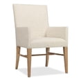 thumbnail image 1 of Beaumont Lane Transitional Upholstered Arm Chair in Beige Wood, 1 of 4