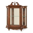thumbnail image 1 of Beaumont Lane Wood Cherry Curio Cabinet Rectangular Distressed 27.5" H x 21" W x 6" D, 1 of 2