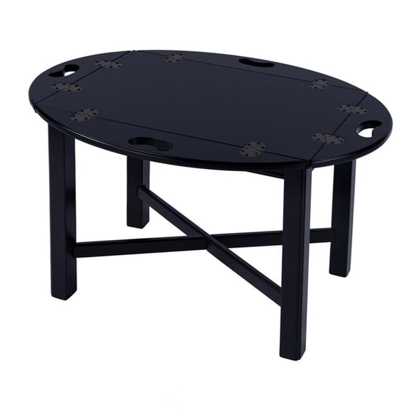 Beaumont Lane Wood Traditional Coffee Table - Black Licorice
