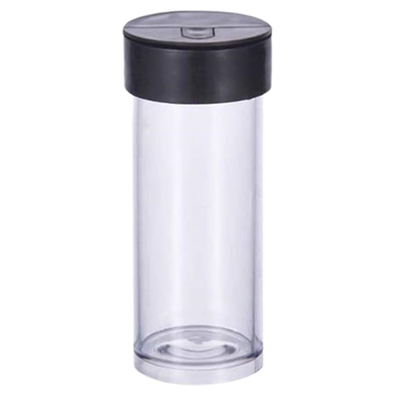 Beauos 12Pcs Plastic Storage Tubes with Lids, Small Bead Container for Jewelry Making, Craft Storage & Organization, 2X1In (Black2)