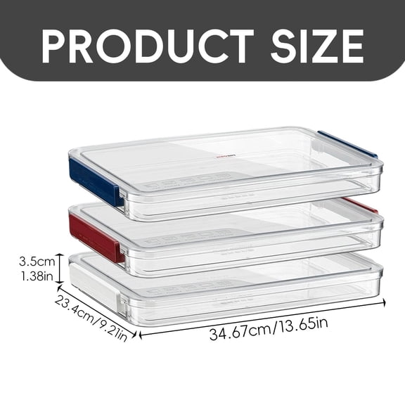 Beauos Brick Red Latching Storage Bin, Stackable Plastic Container with Lid, Secure Latching Carrying Handles Underbed (1Pcs, 14X9In)