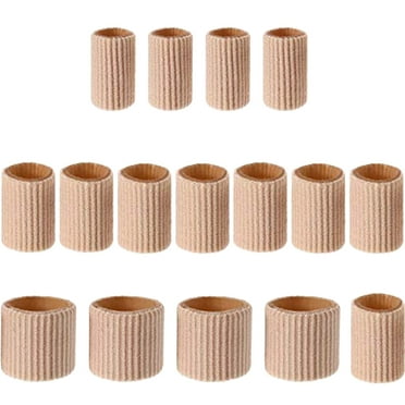 Beauos Clearance 16 Pcs Toe Cushion Tube Toe Tubes Sleeves Soft Gel Corn Pad Protectors for Cushions Corns Blisters Toes and Fingers, Foot Care Tools Clearance Sale, 16X Toe Covers