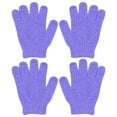 thumbnail image 1 of Beauos 4 Pcs Exfoliating Shower Gloves Double Sided Exfoliating Bath Gloves Deep Clean Dead Skin for Spa Massage Beauty Skin Shower Body Scrubber Bathing Accessories, 2 Pairs of Gloves, 1 of 9