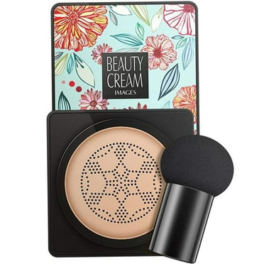 Beauos Clearance Air Cushion B.B Cream Waterproof Brightens Concealer Foundation+Mushroom Sponge, Bb Cream Clearance Sale, 1X Air Cushion Bb Cream