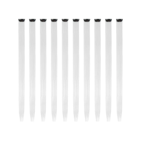 Beauos Clearance Colored Hair Extensions, Multi-Colors Party Highlights Clip in Synthetic Hair, Hair Extensions Clearance Sale, 10X Wig Extensions