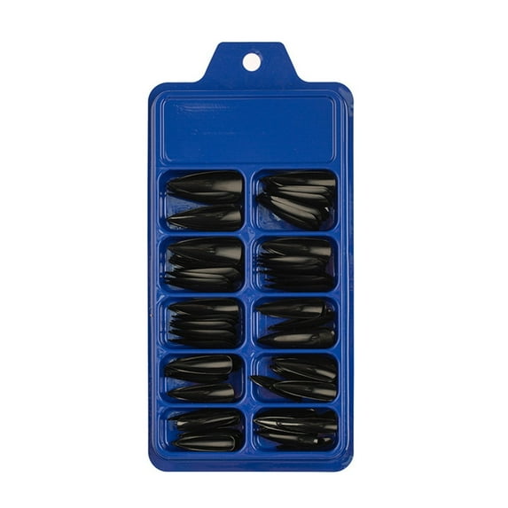 Beauos Clearance Colored Long Stiletto Press on Nails Full Cover Pointys Fake False Nails Artificial Fingernails for Women Girls Acrylic Nail Design Salon Manicure Extension, Fake Nails Clearance Sale