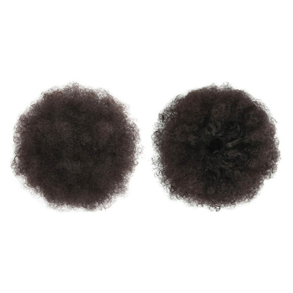 Beauos Clearance Drawstring Ponytail Extension for Black Women, Premium Medium Short Synthetic Puff Ponytail for Natural Hair, Clip on Kinky Drawstring Curly Ponytail Bun, 1X Fluffy Hair Set