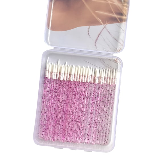 Beauos Disposable Makeup Brush, Eyeliner & Shadow Precision Tool, Sanitary Lip Liner Applicator, 10-Pack Travel Kit