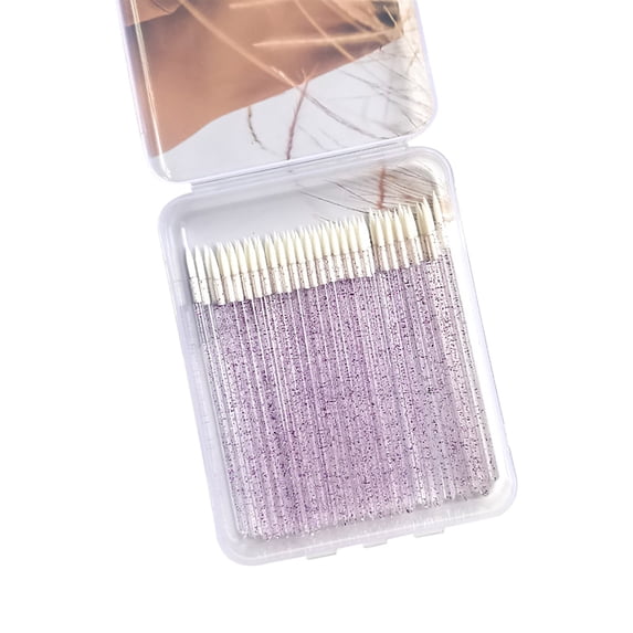 Beauos Disposable Makeup Brush, Eyeliner & Shadow Precision Tool, Sanitary Lip Liner Applicator, 10-Pack Travel Kit