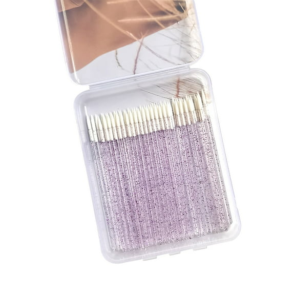 Beauos Disposable Makeup Brush, Eyeliner & Shadow Precision Tool, Sanitary Lip Liner Applicator, 10-Pack Travel Kit