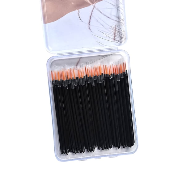 Beauos Disposable Makeup Brush, Eyeliner & Shadow Precision Tool, Sanitary Lip Liner Applicator, 10-Pack Travel Kit