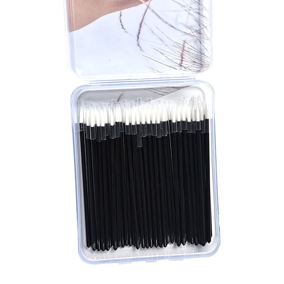 Beauos Disposable Makeup Brush, Eyeliner & Shadow Precision Tool, Sanitary Lip Liner Applicator, 10-Pack Travel Kit