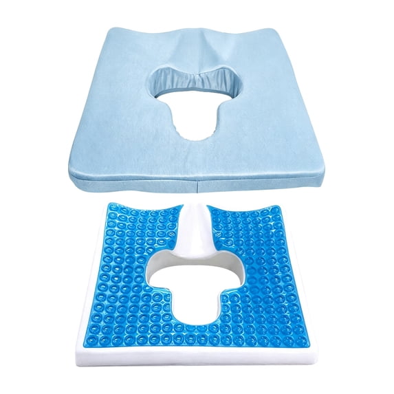 Beauos Gel Wheelchair Cushions for Bedsores Prevention,Bed Sore Pad Cushion for Butt - Pain Relief for Long Sitting & Relieve Sciatica, Back, Tailbone (Blue2)