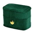 thumbnail image 1 of Beauos Green Ring Box, Luxurious & Anti-Scratch Soft Flock, Wedding Ring Pillow Holder for Proposal Engagement (2X2In, 1Pcs), 1 of 8
