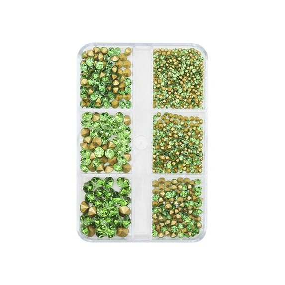 Beauos Nail Accessories Clearance Sale! Nail Rhinestone Horse Eye Diamond Drop Shaped Diamond Multicolor Suitable for Nail Diy Crafts Phone Clothes, 1X Nail Art Diamond Stacking Box 6 Grids