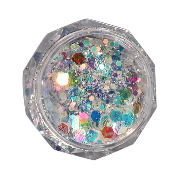 Beauos Nail Accessories, Nail Art, 1Pcs Shiny Glow in The Dark Nail Art Glitter Chunky Sequins Luminous