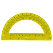 Beauos Plastic Protractor with 180 Degree Scale, Geometry Measuring Tool for Office Home