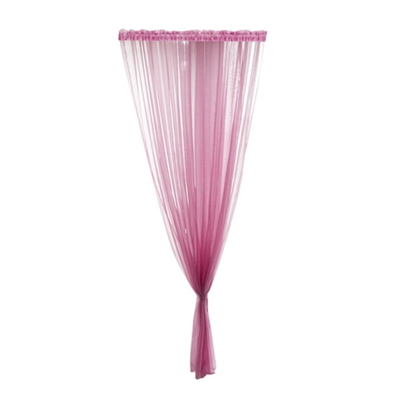Beauos Sheer Curtain Panel Light Filtering Window Drape, Soft Breathable Polyester Voile, for Living Room Bedroom Light Pink (79X39In, 1Pcs)