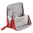 thumbnail image 1 of Beauos Standing Makeup Organizer Bag, 8-Compartment Cosmetic Case with Splash-Resistant Fabric, Large Capacity Vanity Tote, Portable Travel Toiletry Case, 25x23cm, 1 of 9