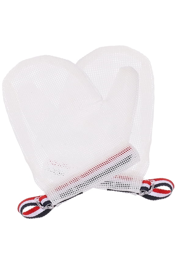 Finger Sucking Stop Gloves White Nylon Skin-Friendly Protective