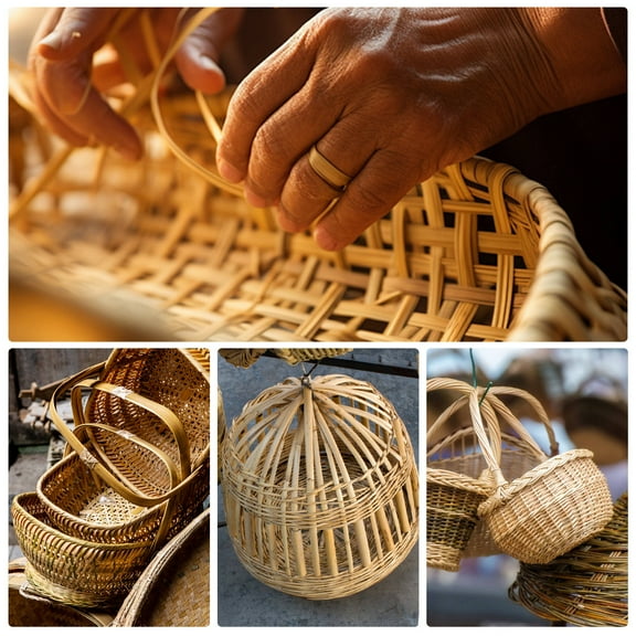 Beaupretty 1 Roll of Light Brown Weaving Materials for Craftsmen Weaving Supplies