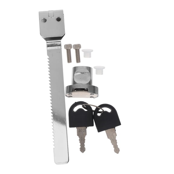 Beaupretty Stainless Steel Display Case Lock, Silver, Durable and Secure for Glass Cabinets