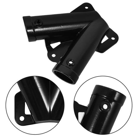 Beaupretty 1Set Black Aluminum Alloy Flag Pole Holder Wall Mount for Outdoor Flagpoles Heavy Duty Bracket