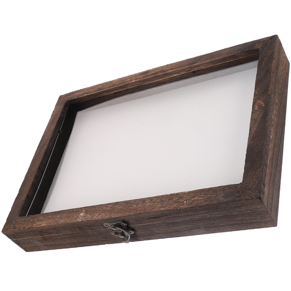 Beaupretty 1Set Insect Specimen Showcase with Transparent Lid and Wood Frame for Decorative Storage