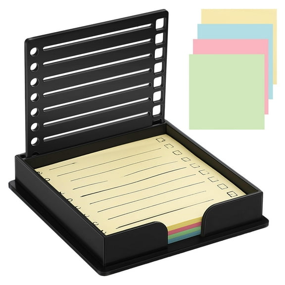 Beaupretty 1 Set Note Holder for Desk Black Paper Suitable for Office and Study