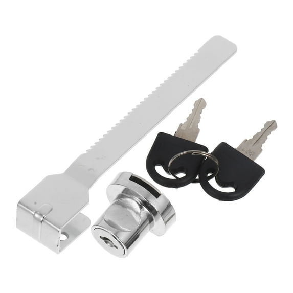 Beaupretty 1 Set Security Glass Sliding Door Lock with Key for Ice Cream Freezers and Refrigerators