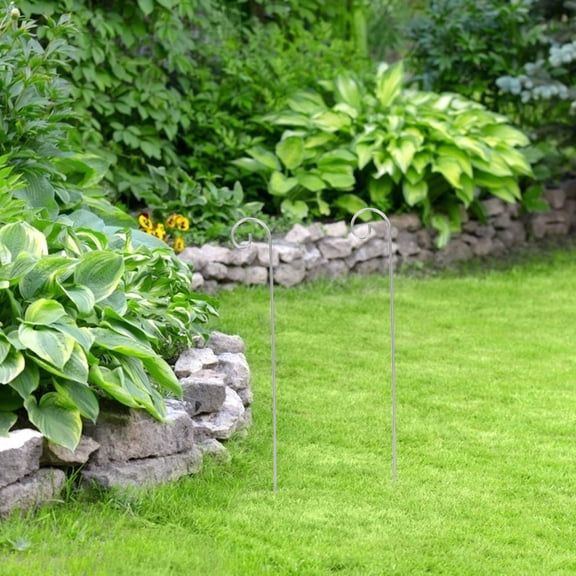 Beaupretty Garden Shepherd Hooks Heavy Duty Iron for Outdoor Decor 10Pcs