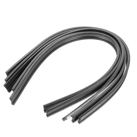 Beaupretty Frameless Wiper Blades Refills Black Rubber for Car Use Clear View