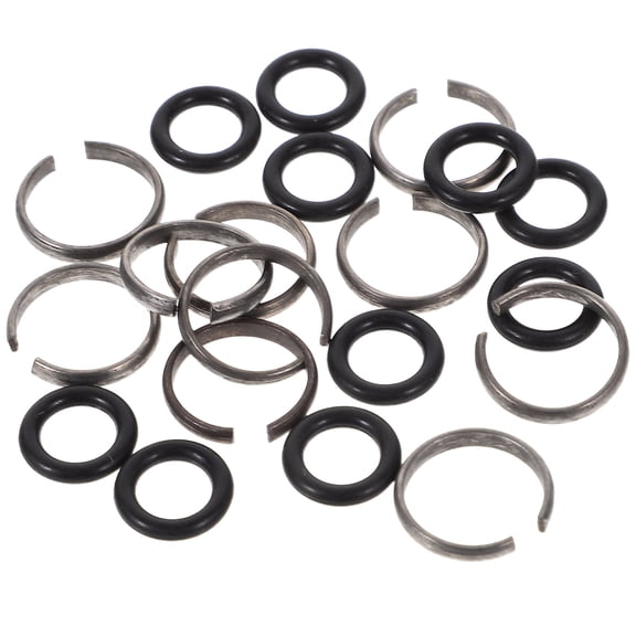 Beaupretty 10Sets Impact Wrench Socket Retainer Ring with Rubber O-Ring Durable Iron Assorted Color