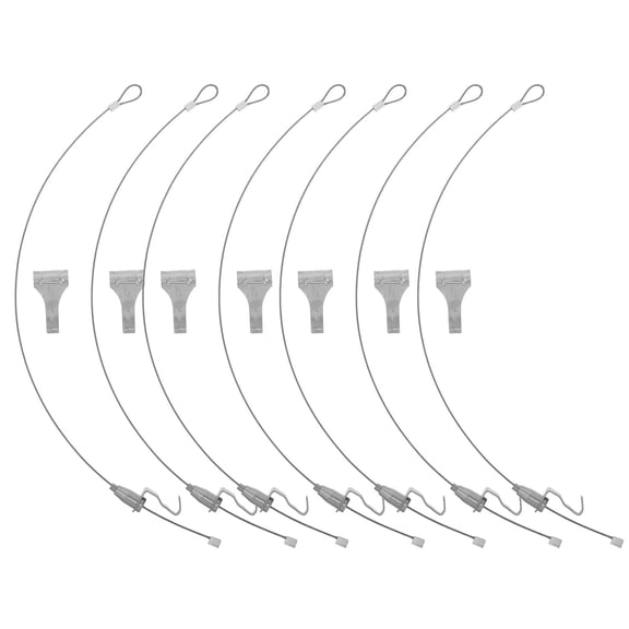Beaupretty 10Sets Plated Silver Picture Hanging Wire and Hook Kit Easy Install for Home Wall Decorations