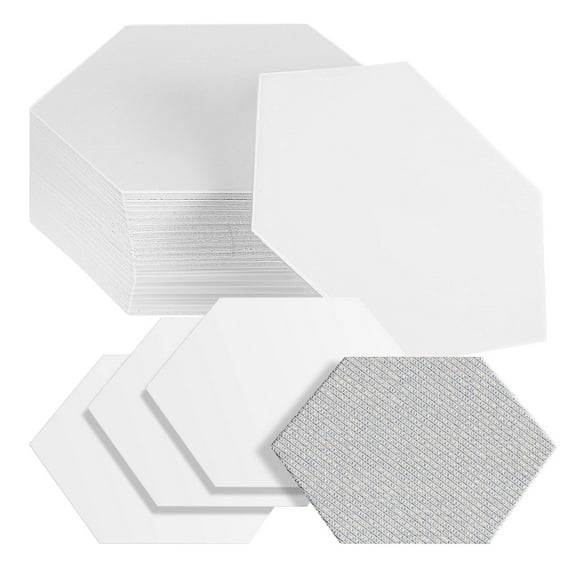 Beaupretty Sewing Templates Hexagon 100 Pcs 2Inx1.8In