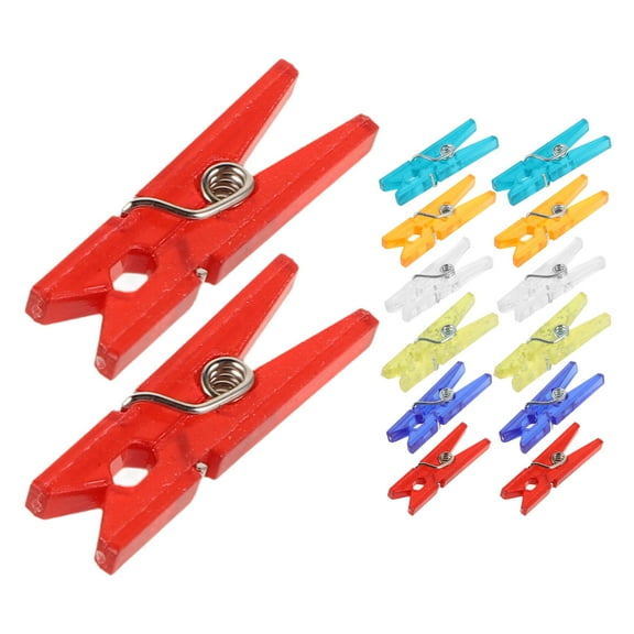 Beaupretty Plastic Clothes Clips Lightweight for Home Use Assorted Color Multipurpose 100Pcs