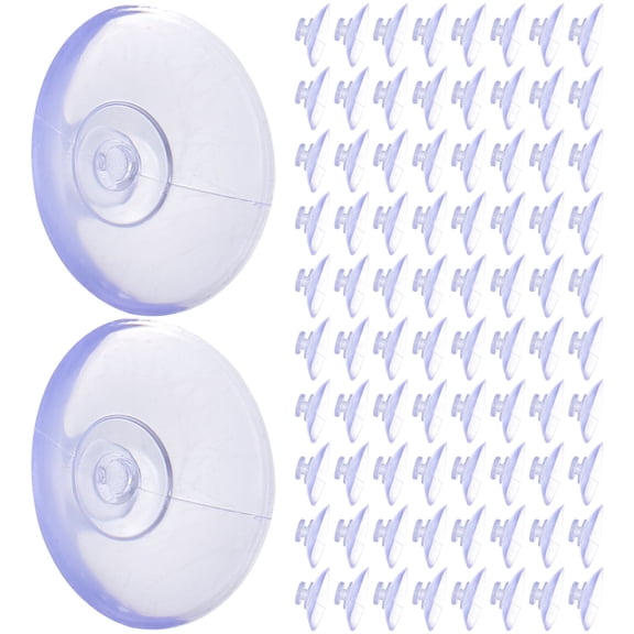 Beaupretty 100Pcs Suction Cup Window Hooks Strong Suction Reusable for Home Organization