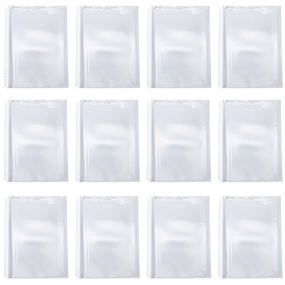 Beaupretty Clear File Protector Pouches Transparent Plastic for Storage Use 100Pcs