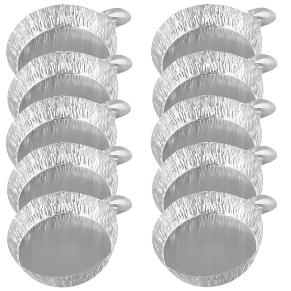 Beaupretty 100Pcs Aluminum Foil Weighing Trays Disposable with Handle for Lab Storage