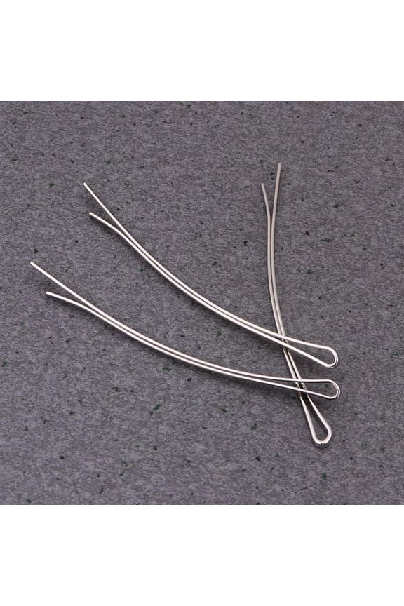 100Pcs Metal Hair Clip White Durable Side Barrette for Elegant Daily Hair Accessories