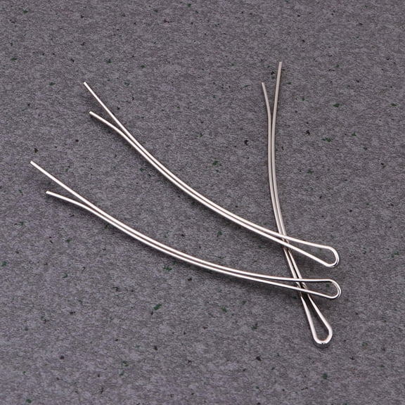 Beaupretty 100Pcs Simple Bobby Pin White Metal Hair Accessories Durable for Everyday Use