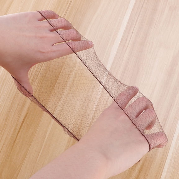 Beaupretty Lightweight Breathable Coffee Hair Nets Elastic Mesh Bun Cover Dress-Up Accessory 100Pcs