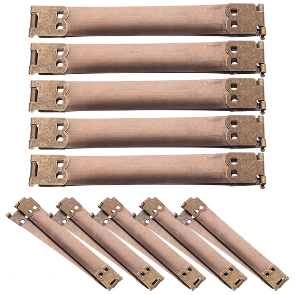 Beaupretty Golden Metal Internal Purse Flex Frames for Handbag DIY Accessories 10Pcs
