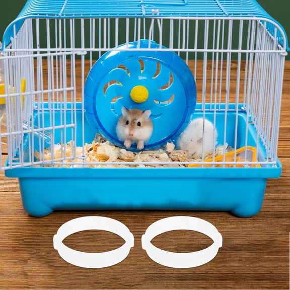 Beaupretty 10PCS Hamster Tunnel Rings White Plastic DIY Tunnel Construction for Small Pets