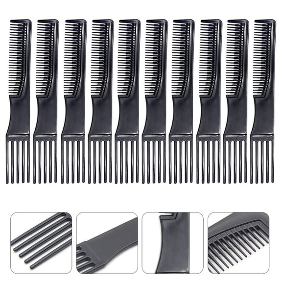 Beaupretty 10Pcs Professional Hairdressing Comb Double Sided for Thick and Thin Hair