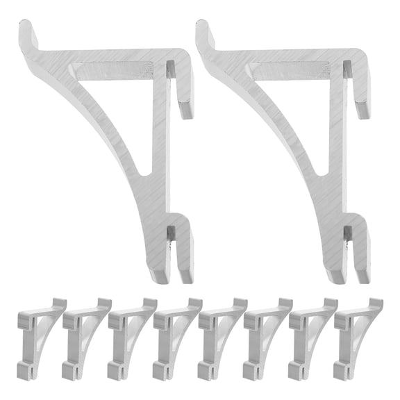 Beaupretty Plated Silver Metal Freezer Shelf Clips Easy to Install for Storage