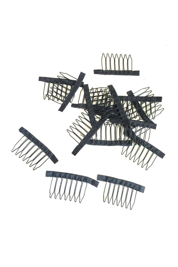 10Pcs Stainless Steel Hair Clips Black Hair Accessories For Women