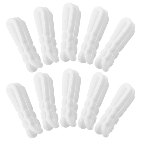 Beaupretty 10Pcs Vacuum Seal Bag Clips White for Home Storage and Compression Packing