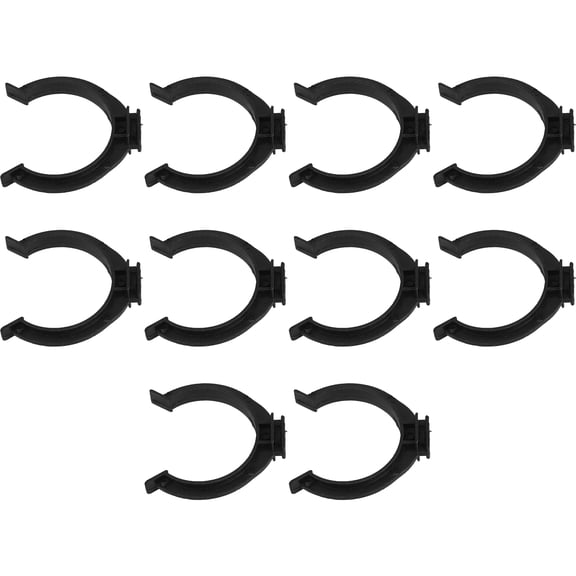 Beaupretty Cabinet Toe Kick Clips Black Plastic Precision Craftsmanship 10Pcs