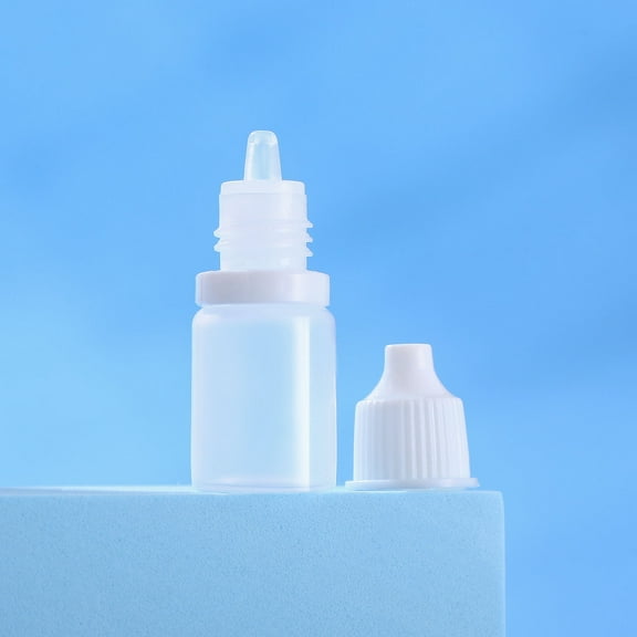 Beaupretty Plastic Dropper Bottles Transparent Leak-Proof for Eye Drops and Liquids 10Pcs